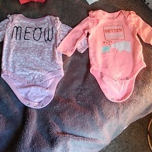 2 ruffle onesies